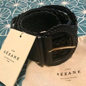 Sezane Black Belt NWT